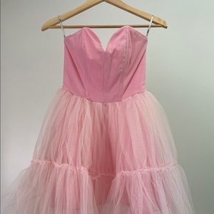 NWOT ASOS Netted Prom Dress in Rose
